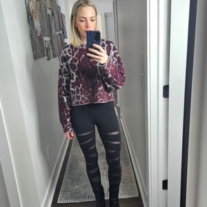NWOT Rag & Bone Sarah Leopard-print Jacquard-knit Sweater - SIZE S